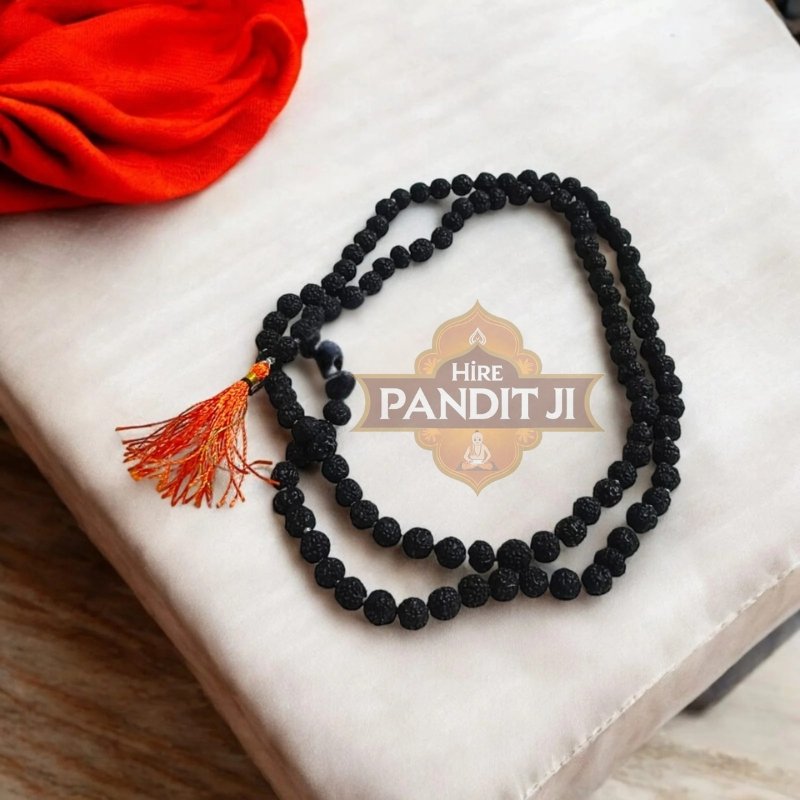 Black Rudraksha Mala रुद्राक्ष की माला
