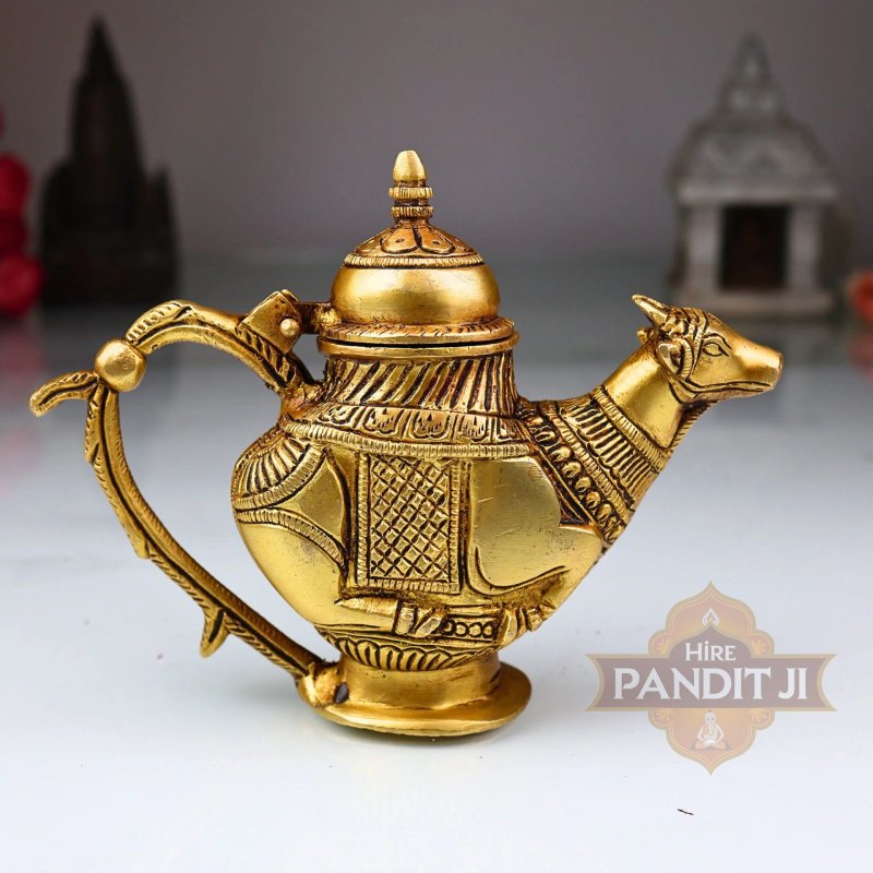 Pure Copper Ganga Jal Gomukh Kamandal