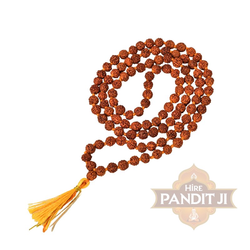 Panchamukhi Rudraksha Mala 7 mm Bead